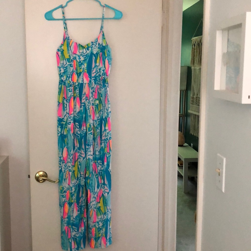 Lilly Pulitzer beach and bae jumpsuit READ LISTING
